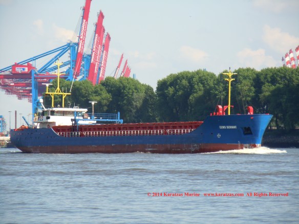 MV EEMS SERVANT (Multipurpose Vessel, 2,200 DWT, 2010 built, Hamburg departure, May 2014)