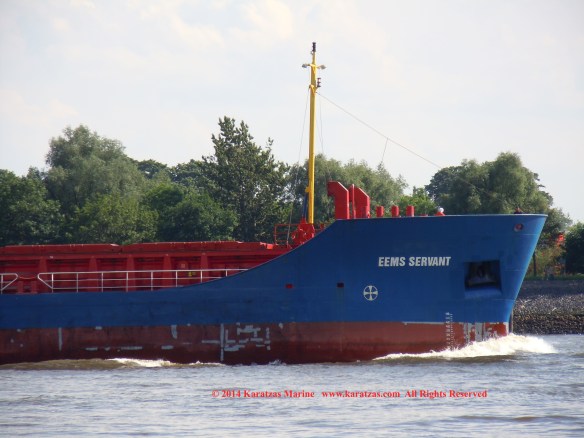MV EEMS SERVANT (Multipurpose Vessel, 2,600 DWT, 2010 built, Hamburg departure, May 2014)