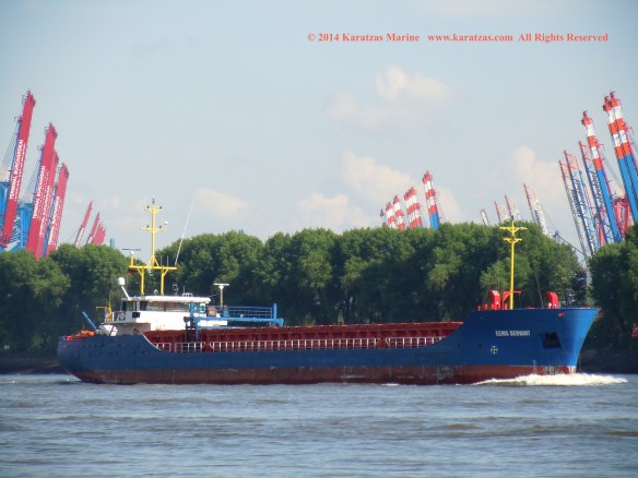 MV EEMS SERVANT (Multipurpose Vessel, 2,600 DWT, 2010 built, Hamburg departure, May 2014)