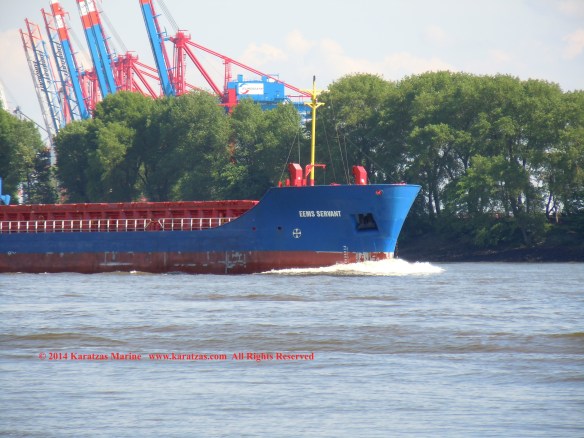 MV EEMS SERVANT (Multipurpose Vessel, 2,600 DWT, 2010 built, Hamburg departure, May 2014)