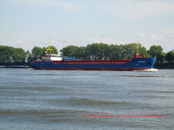 MV EEMS SERVANT (Multipurpose Vessel, 2,600 DWT, 2010 built, Hamburg departure, May 2014)
