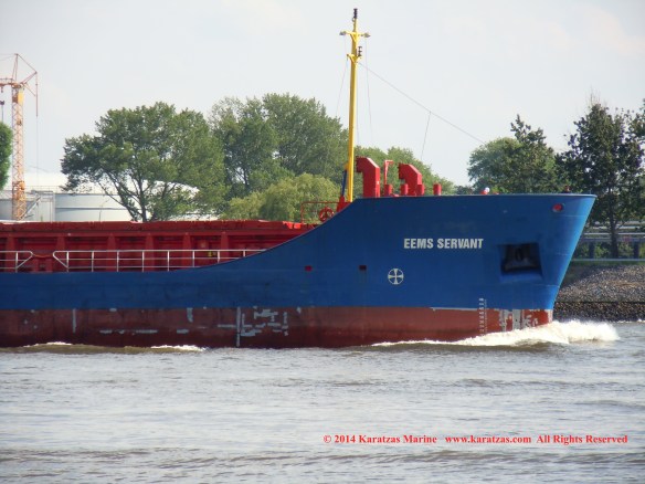 MV EEMS SERVANT (Multipurpose Vessel, 2,600 DWT, 2010 built, Hamburg departure, May 2014)