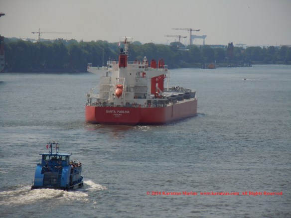MV 'SANTA PAULINA' (61,500 DWT, Ultramax Drybulk Vessel, Iwagi Zosen built in 2013; Hamburg, May 2014)