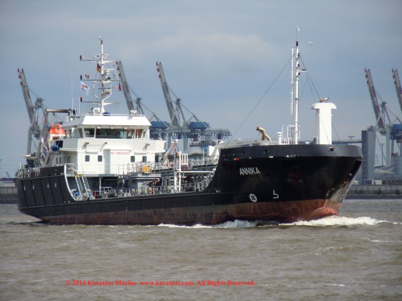 MT 'ANNIKA' (1,600 DWT Bunkering Tanker, built in 2012)