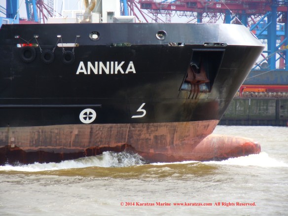 MT 'ANNIKA' (1,600 DWT Bunkering Tanker, built in 2012)