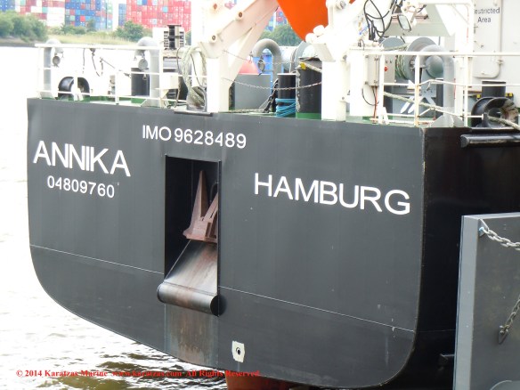 MT 'ANNIKA' (1,600 DWT Bunkering Tanker, built in 2012)